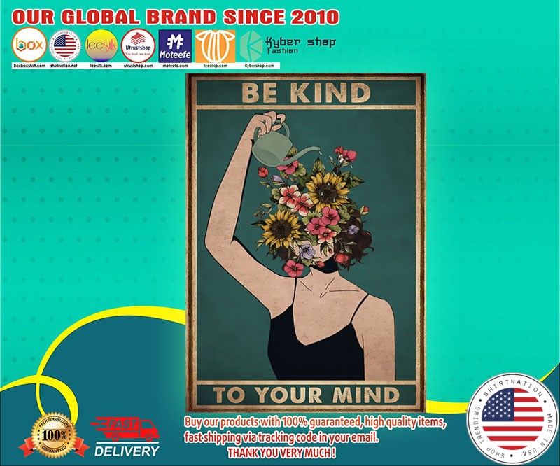 Poster mental Be kind to your mind