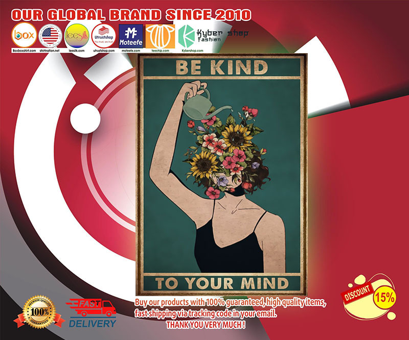 Poster mental Be kind to your mind