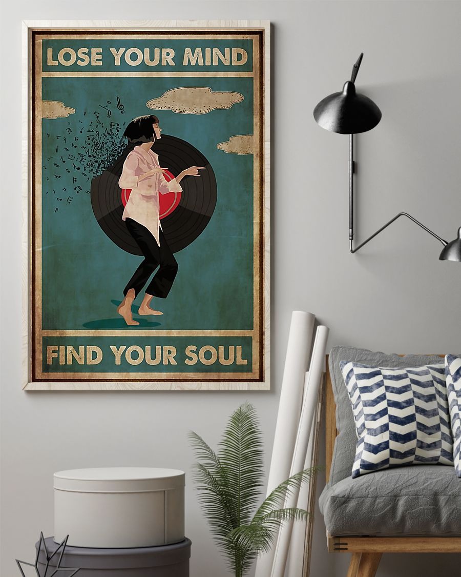 Mia wallace Pulp fiction lose your mind find your soul poster