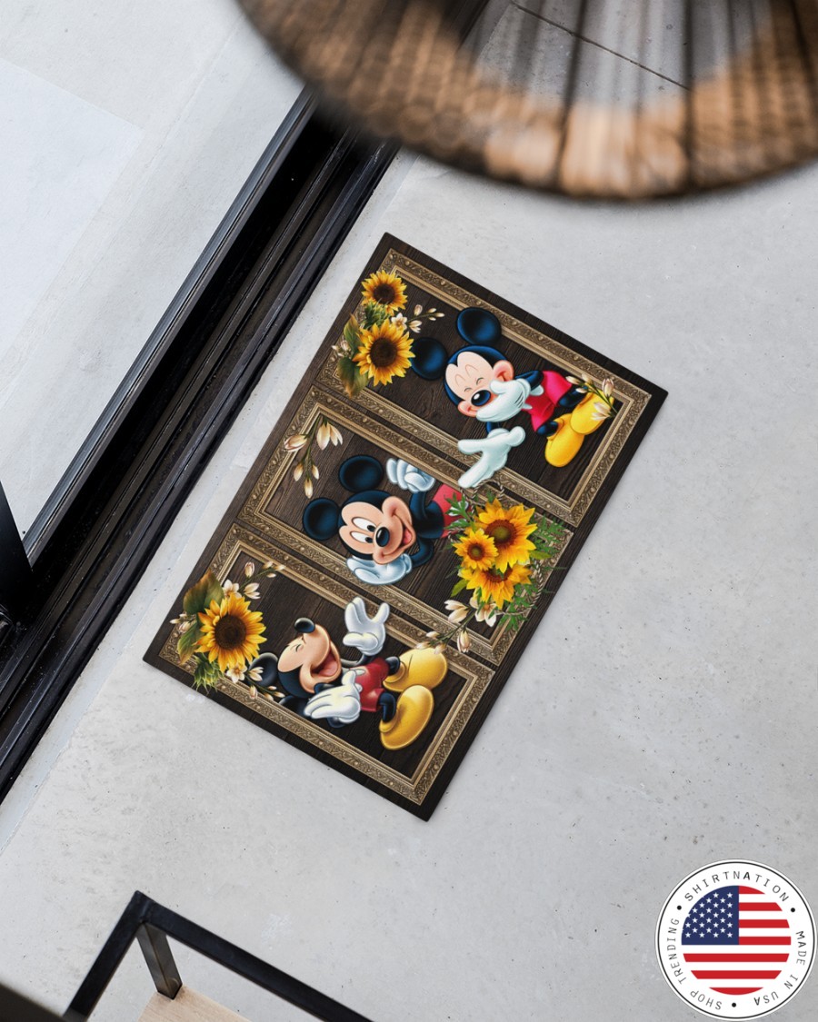 Mickey Mouse sunflower doormat 9