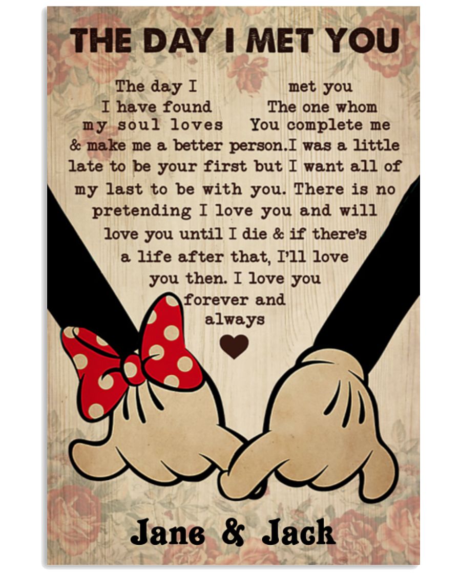 Mickey and Minnie the day I met you poster
