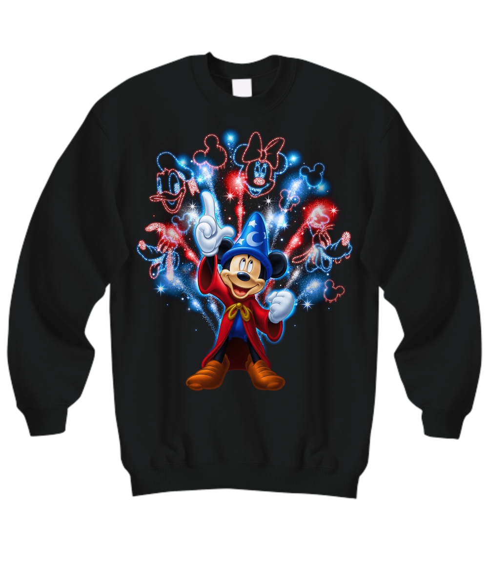 Mickey mouse firework Shirt Hoodie3