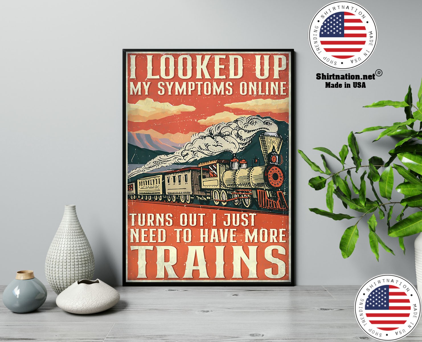 Model railroad looked up my symptoms online poster 13