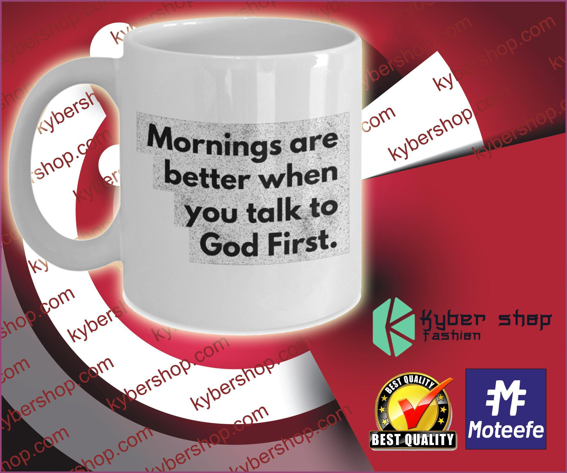 Mornings are better when you talk to god First mug