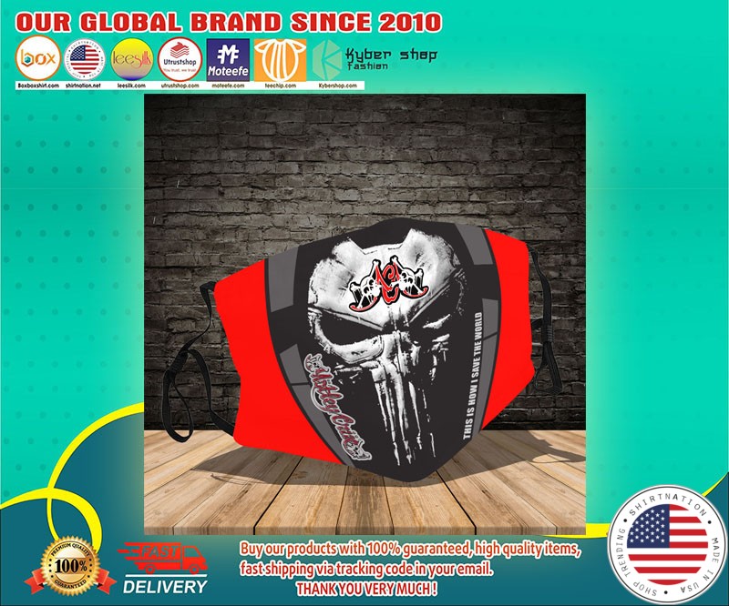 Motley Crue punisher skull face mask