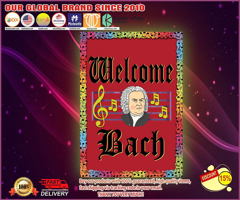 Music welcome Bach poster