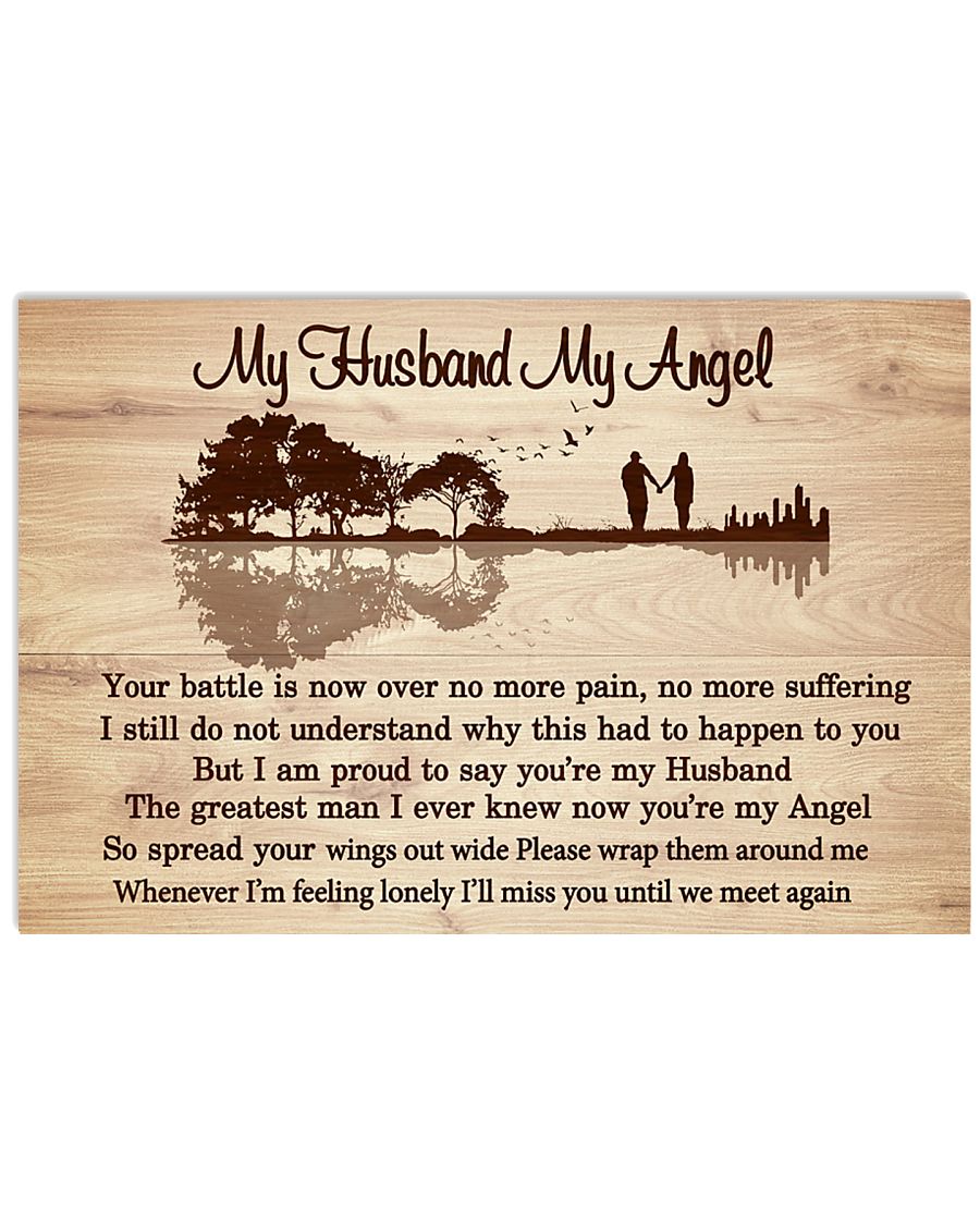 My husband my angel lyric poster