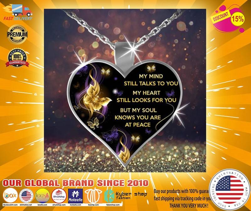 My mind still talks to you my heart necklace2