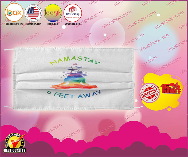 Namastay 6 feet away cloth face mask