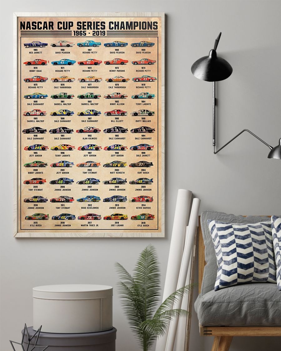 Nascar cup series champions poster