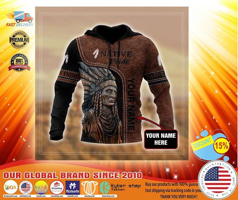 Native pride custom name 3D hoodie1