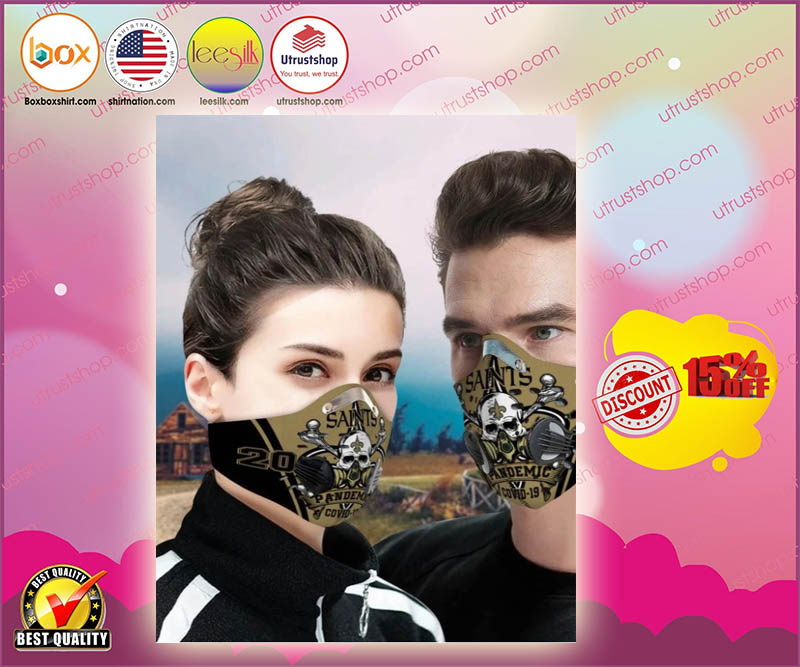 New Orleans Saints Pandemic covid 19 filter face mask