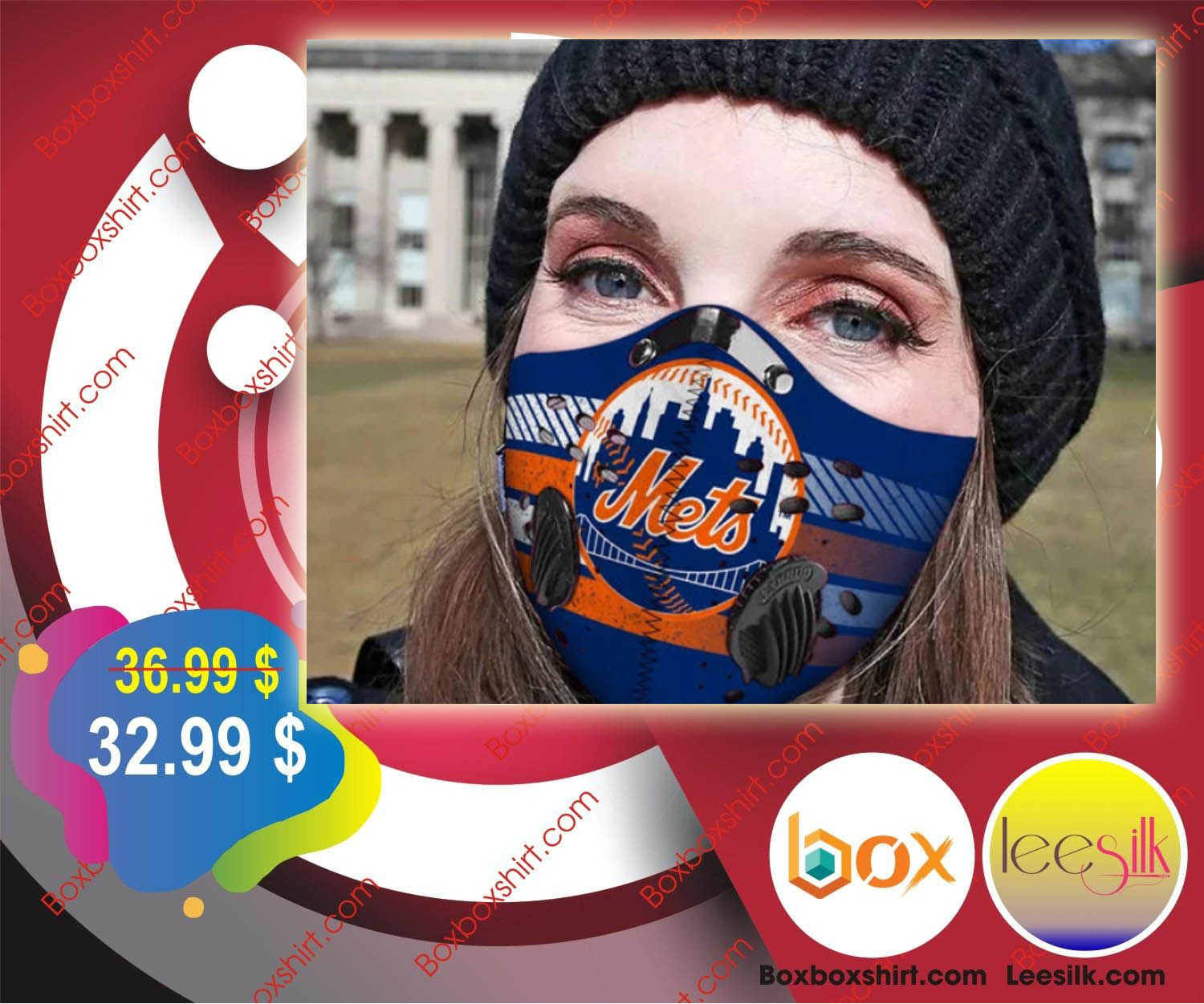 New york Mets cloth fabric face mask