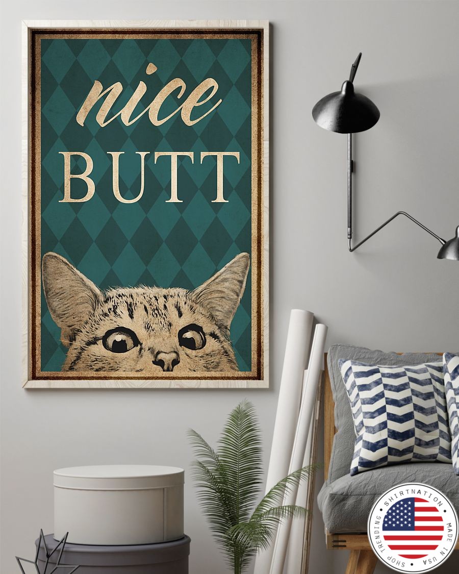 Nice cat butt poster