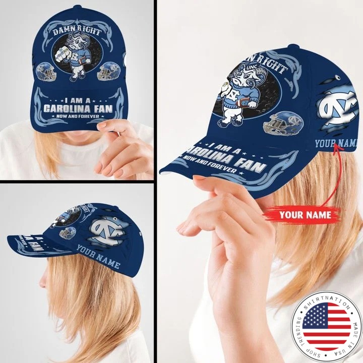 Northcthe capmascot Damn right I am a Garolina fan now and forever custom cap2