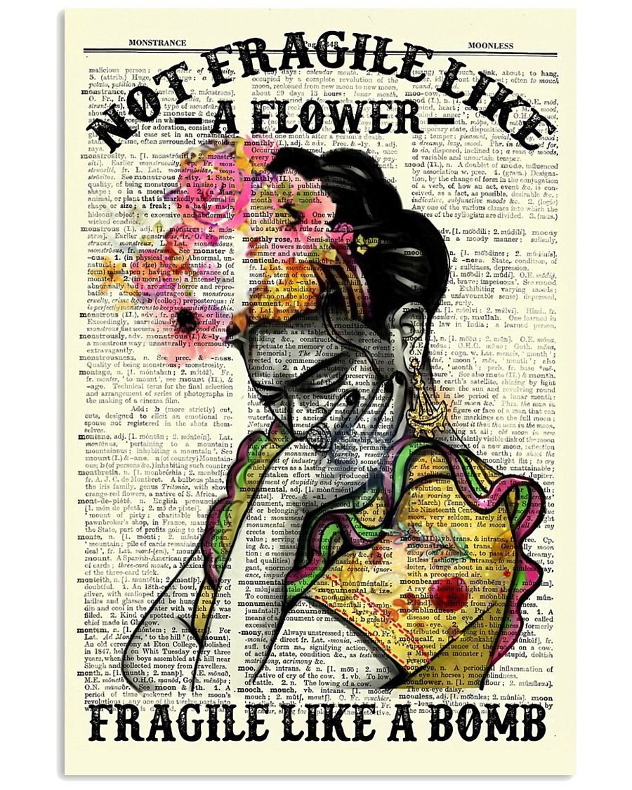 Not fragile like a flower fragile like a bomb poster