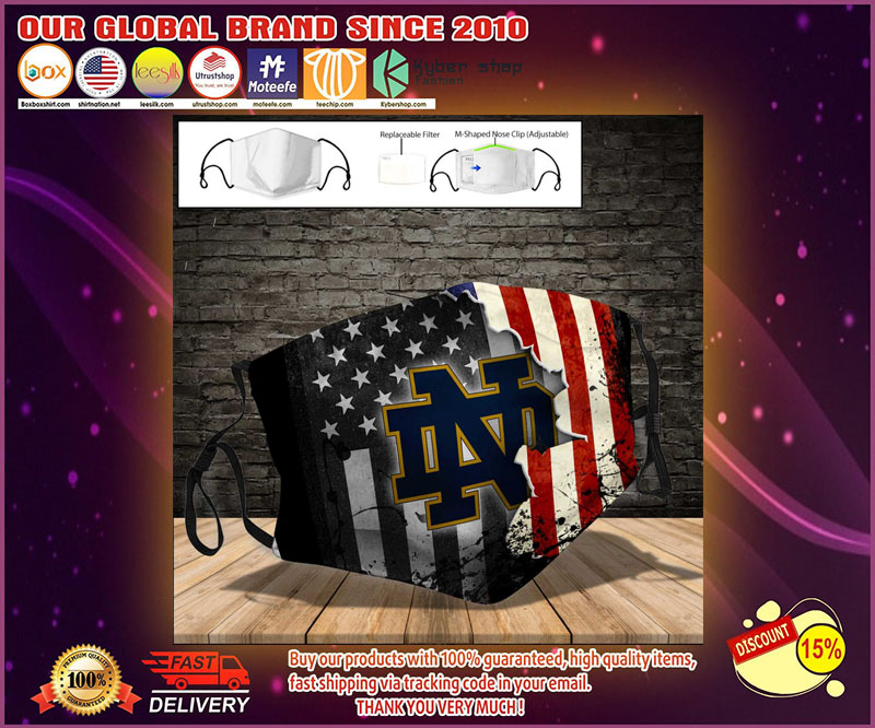 Notre Dame Fighting face mask