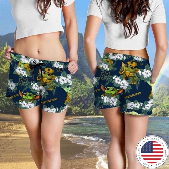 Nottre Dame Fighting Irish Yoda Hawaiian And Beach Short4