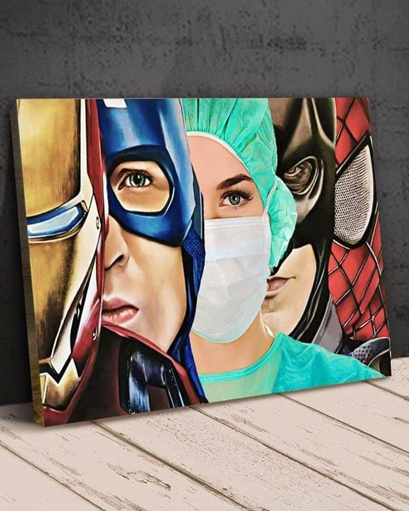Nurse Marvel super heroes poster