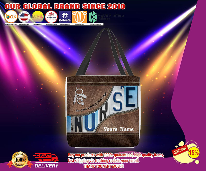 Nurse respect caring courage tote bag 2