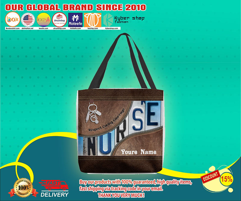Nurse respect caring courage tote bag 4 1