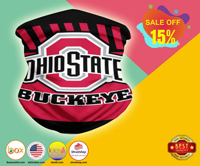 Ohio State buckeye bandana neck gaiter