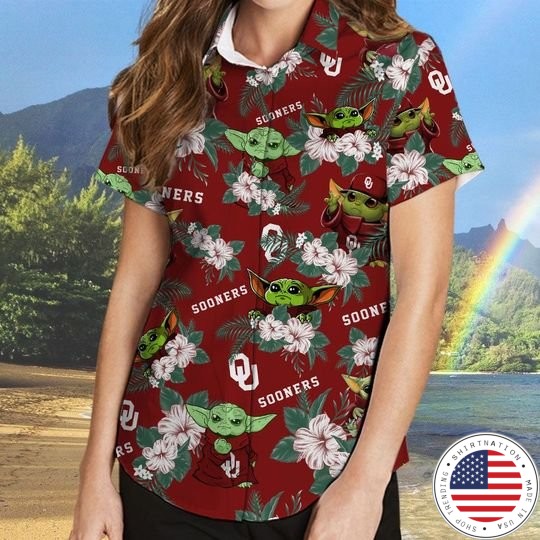 Oklahoma Sooners And Yoda Hawaiian And Beach Short2 1