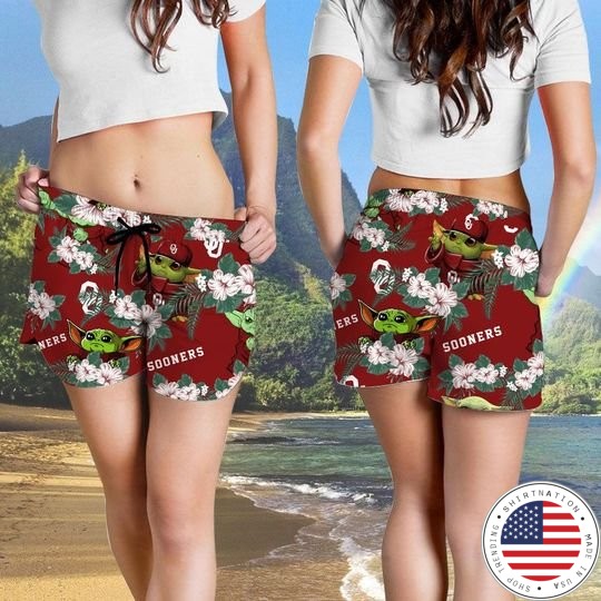 Oklahoma Sooners And Yoda Hawaiian And Beach Short4 1