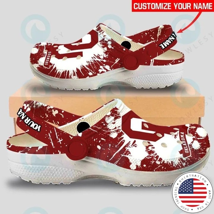 Oklahoma Sooners custom name crocs crocband clog2