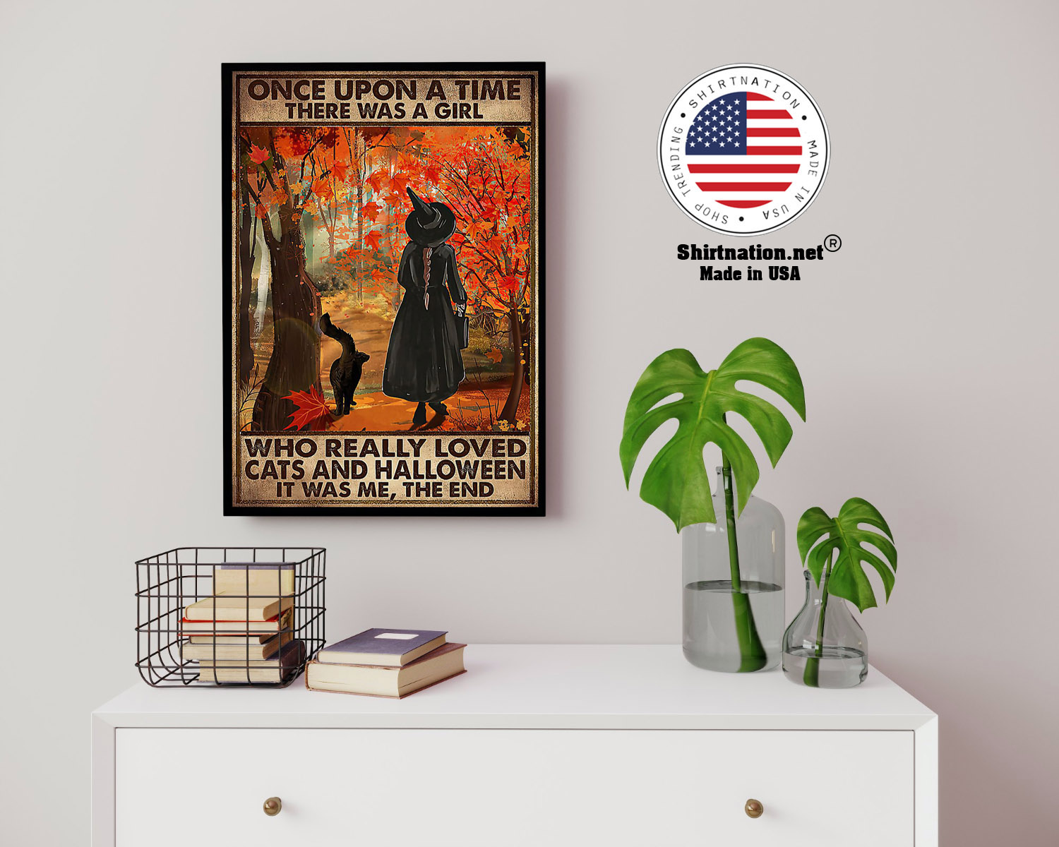 Once upon a time there was a girl who really loved cats and halloween poster 14