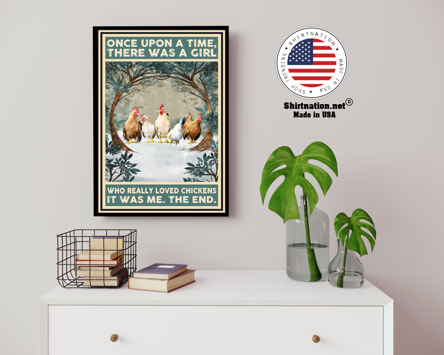Once upon a time there was a girl who really loved chickens poster 14