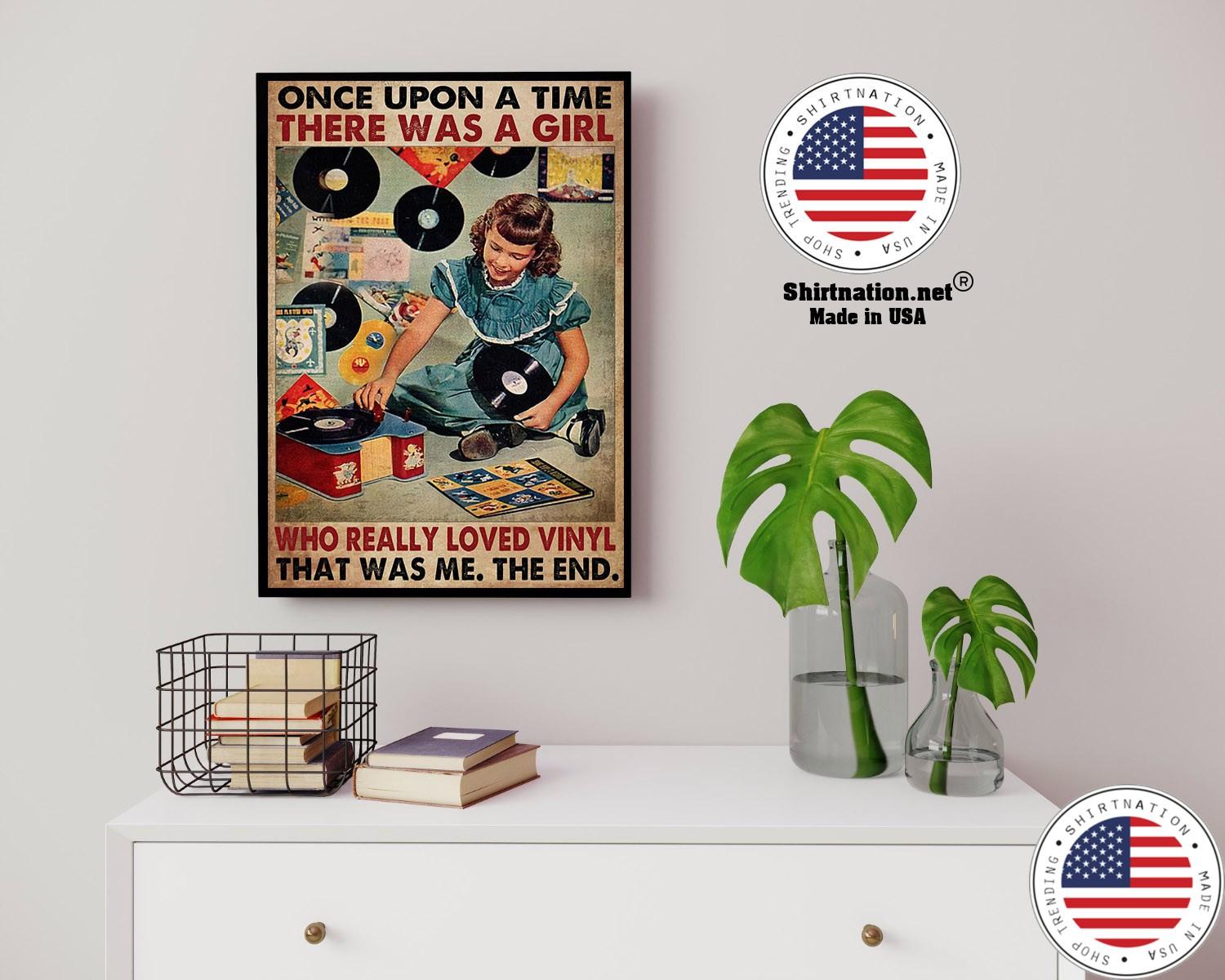Once upon a time there was a girl who really loved vinyl poster 14