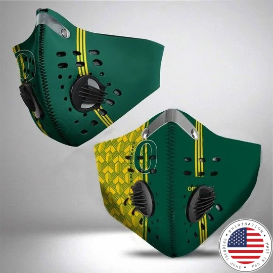 Oregon Ducks football face mask