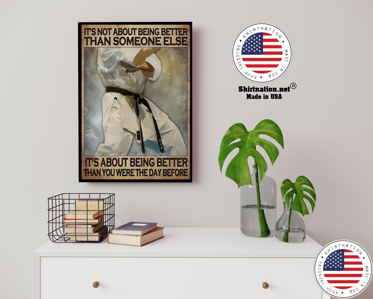 Osu Karate Its not about being better than someone else poster 14