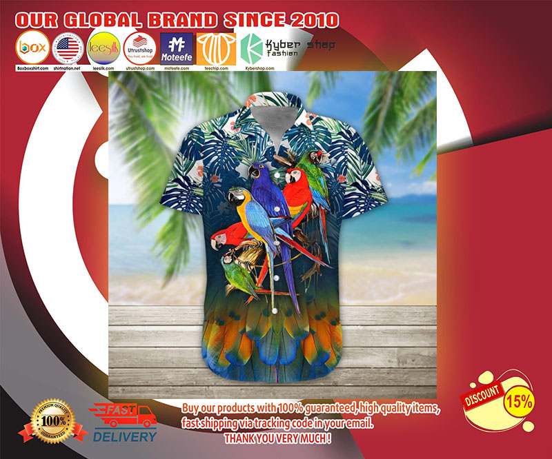 Parrot 3d hawaiian shirt