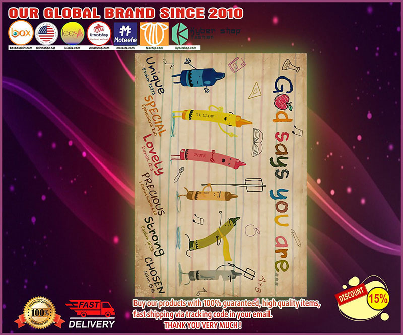 Pencil God say you are poster