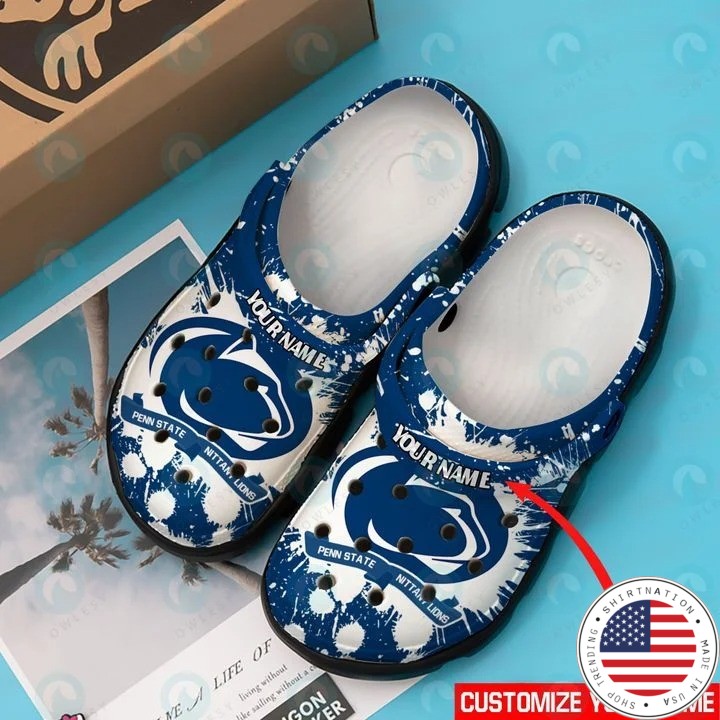 Penn State Nittany Lions custom name crocs crocband clog2