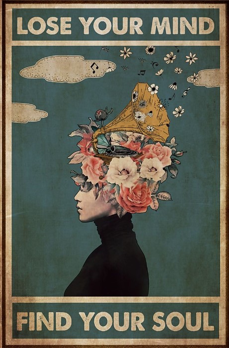 Phonograph Lose your mind find you soul poster
