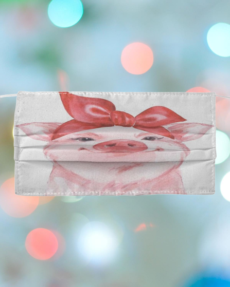 Pig cloth fabric face mask