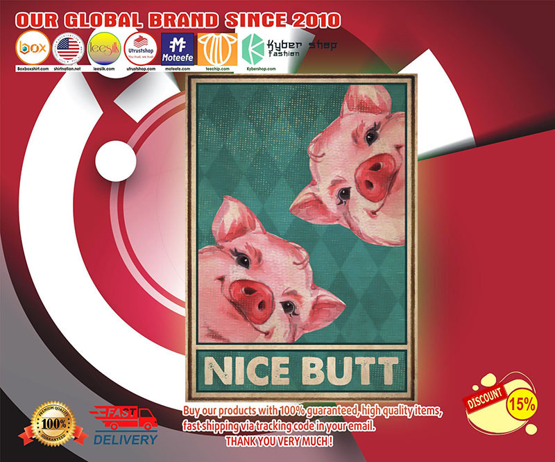 Pig nice butt poster
