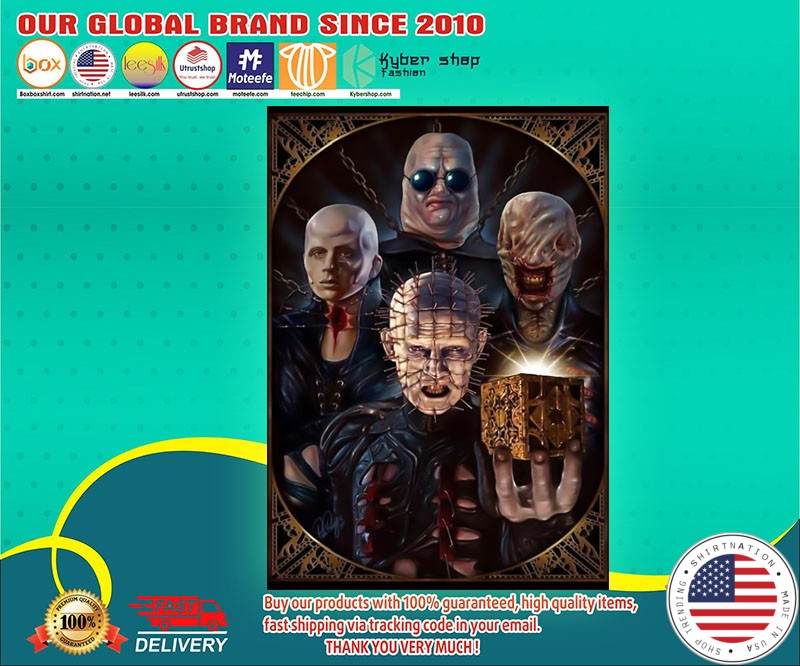 Pinhead cenobite Clive Barker poster