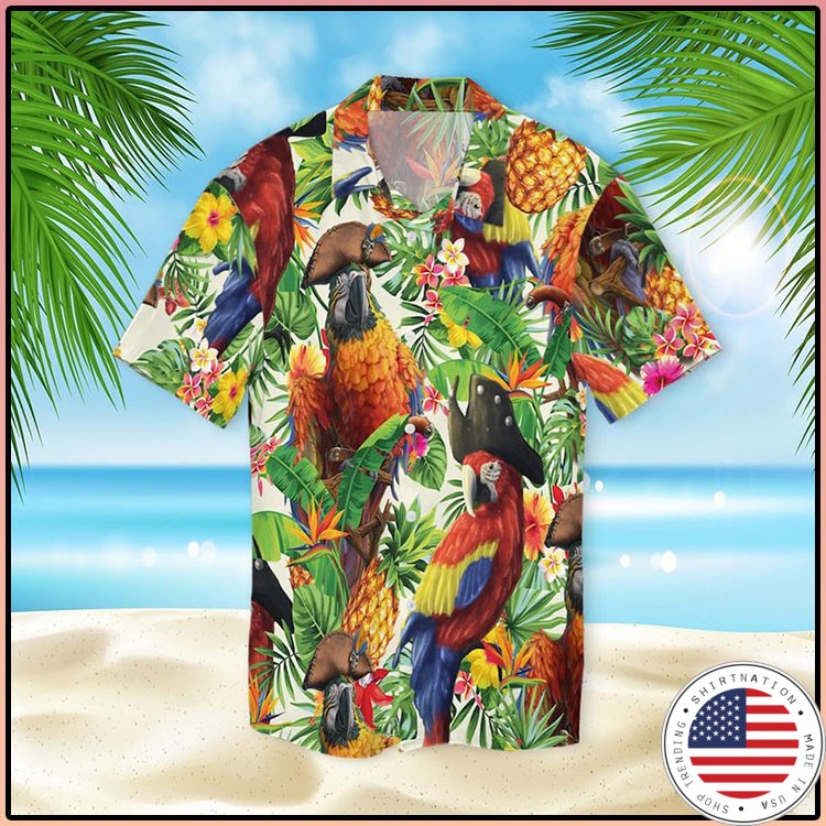 Pirate Parrot Hawaiian Shirt4