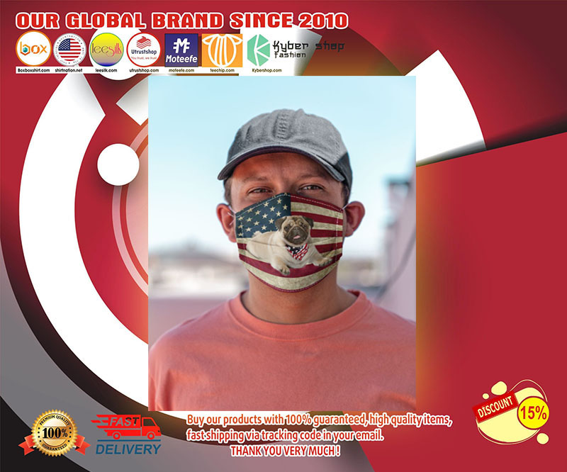 Pitbull american face mask
