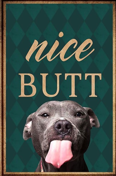 Pitbull nice butt poster