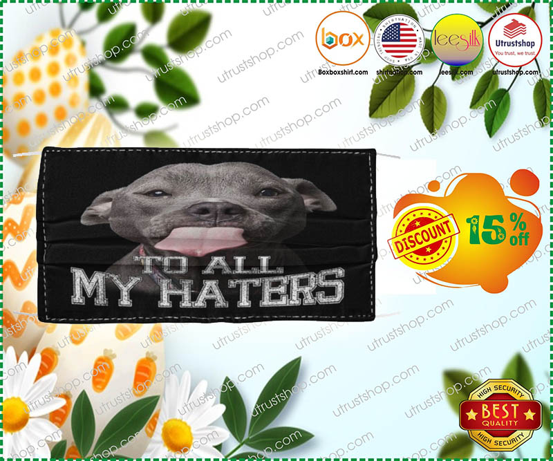 Pitbull to my all haters face mask