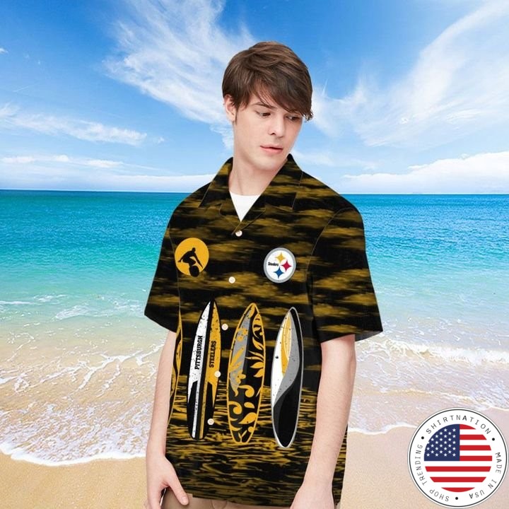 Pittsburgh Steelers HAWAIIAN And Beach SHORT1