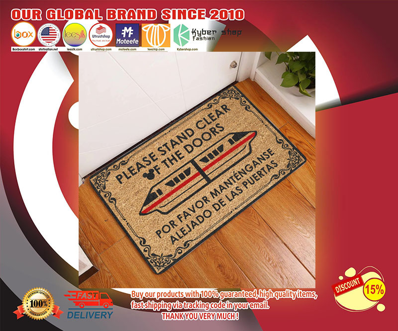 Please stand clear of the doors doormat