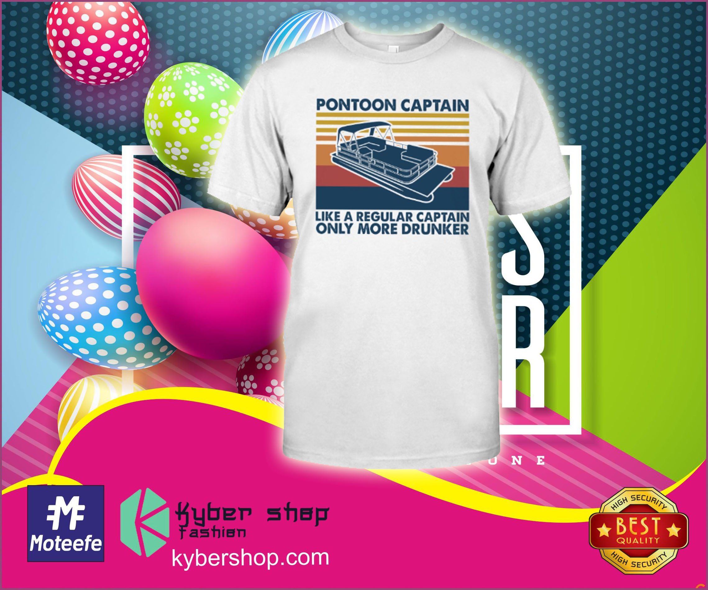 Pontoon captain like a regular captain only more drunker shirt