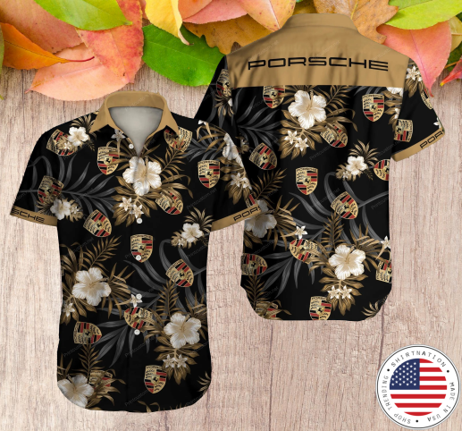 Porsche hawaiian shirt
