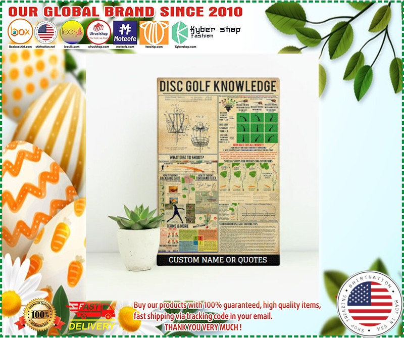 Poster Disc golf knowledge
